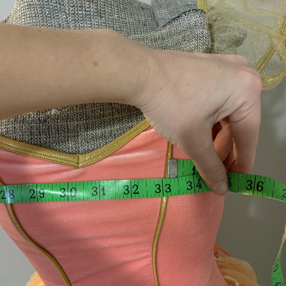 Charming Pink and Orange Dance Costume - Picture 8 of 11